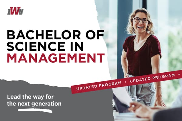 IWU Announces Updated Bachelor of Science in Management Degree Program