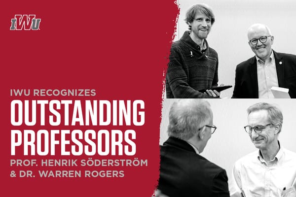 IWU Recognizes Outstanding Professors with Faculty Awards